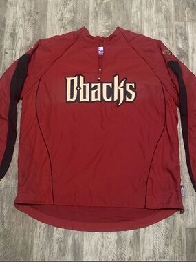 Arizona D-backs Red Pullover Convertible Jacket XXL